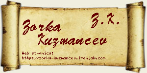 Zorka Kuzmančev vizit kartica